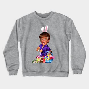 happy easter bunny donald trump funny Crewneck Sweatshirt